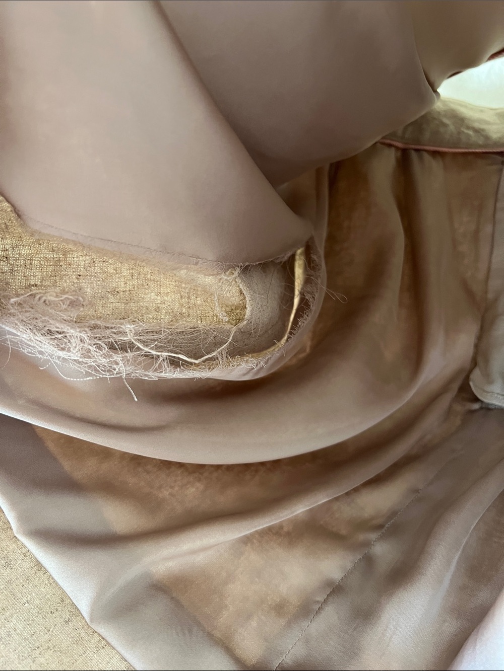 Anthropologie Cartonnier cream linen blend skirt 4 - Picture 9 of 10